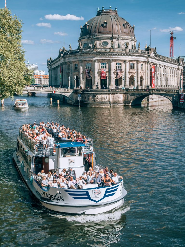 Sightseeing boat tour on Berlin river